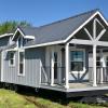 The Exterior of a Lakeview P-563SLFP model by Platinum Cottages and RRC Athens. This model is on display in Athens TX.