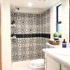 New decorative tile shower option from Platinum Cottages.
